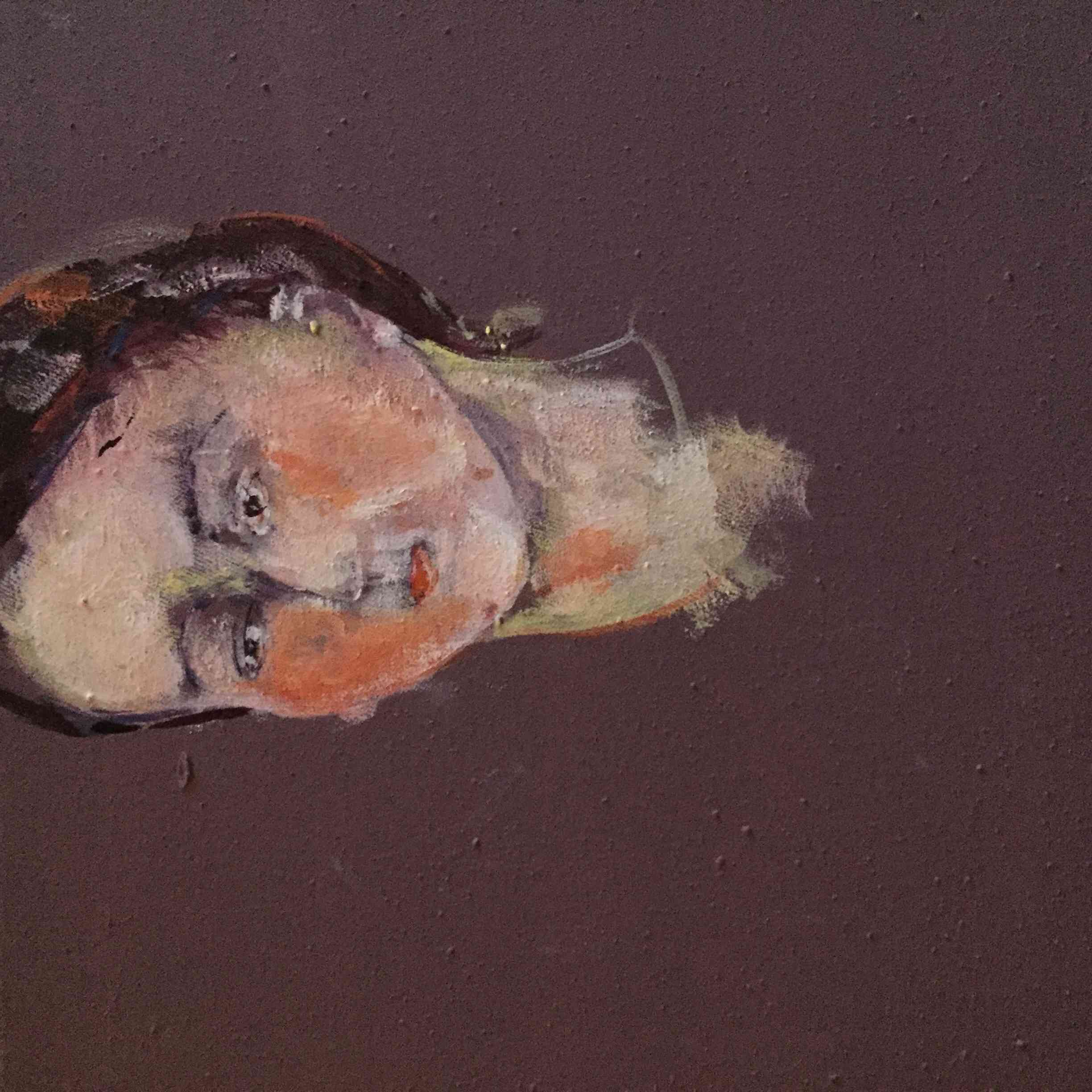 kopf, 30x30cm, oel auf leinwand, 2018